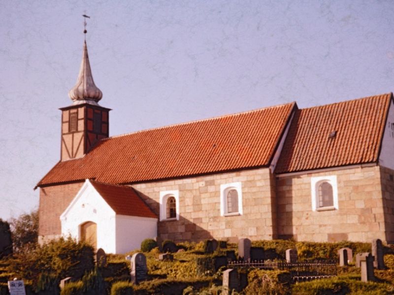 1961 Fiskbæk kirke fra SØ (3)