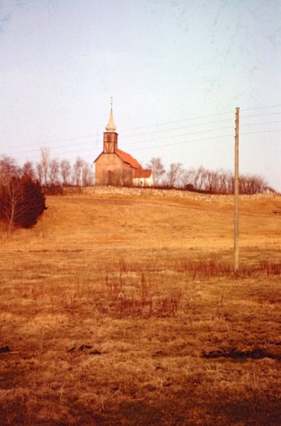 1965 Fiskbæk kirke fra vest