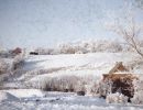 1963 Vorde byen i sne